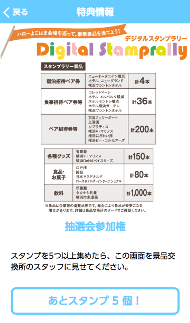 ハローよこはま2018スタンプラリーのスクリーンショット 4