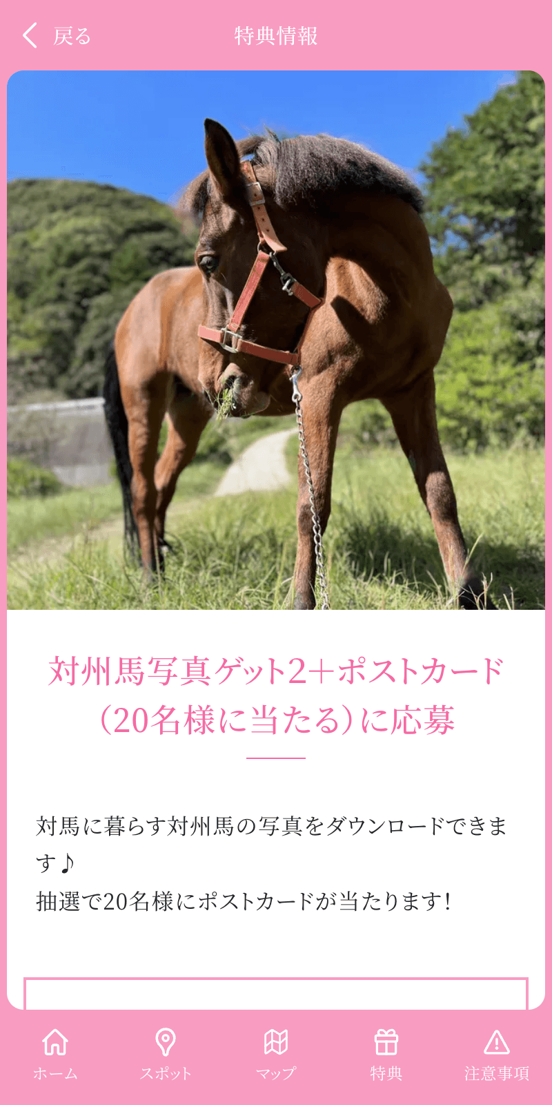 対州馬展スタンプラリーのスクリーンショット 4