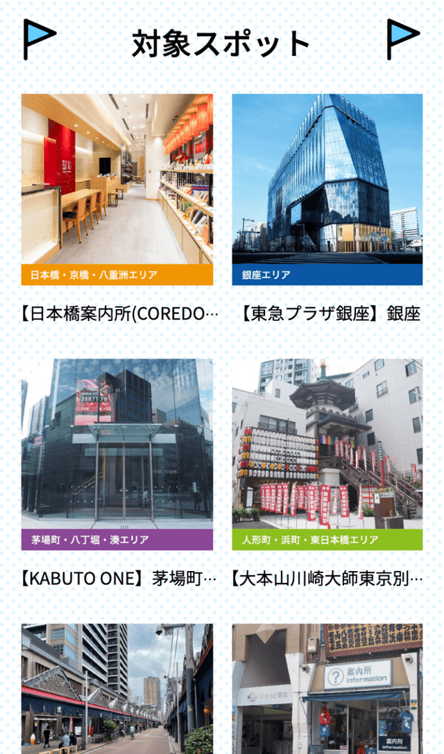 中央区商店街スタンプラリーのスクリーンショット 2