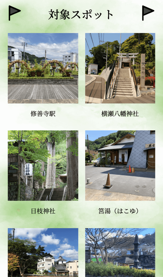 修善寺温泉街ゆかりの史跡ラリーのスクリーンショット 2